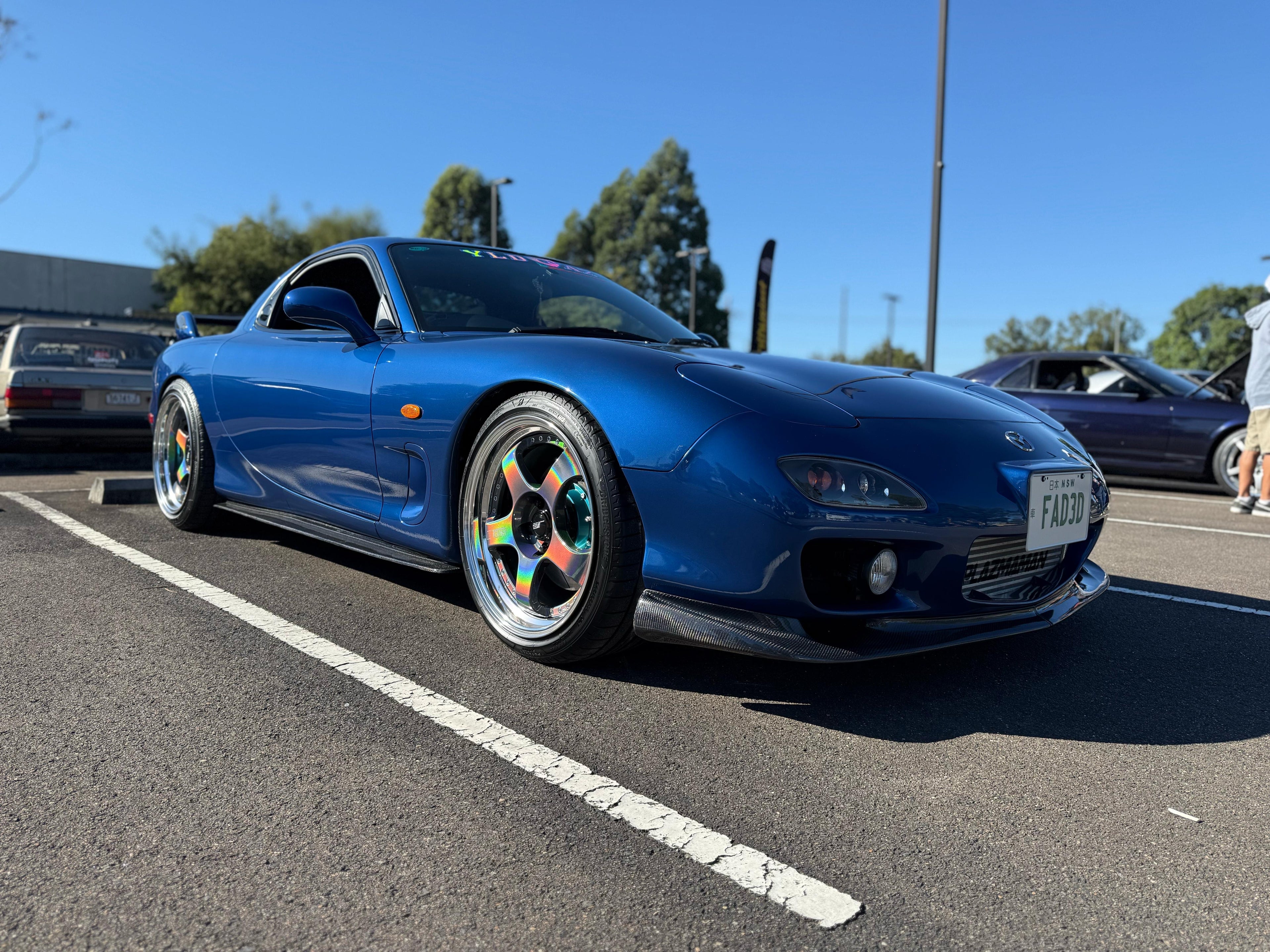 Mazda RX7 FD Carbon Fibe Side Skirt Extensions