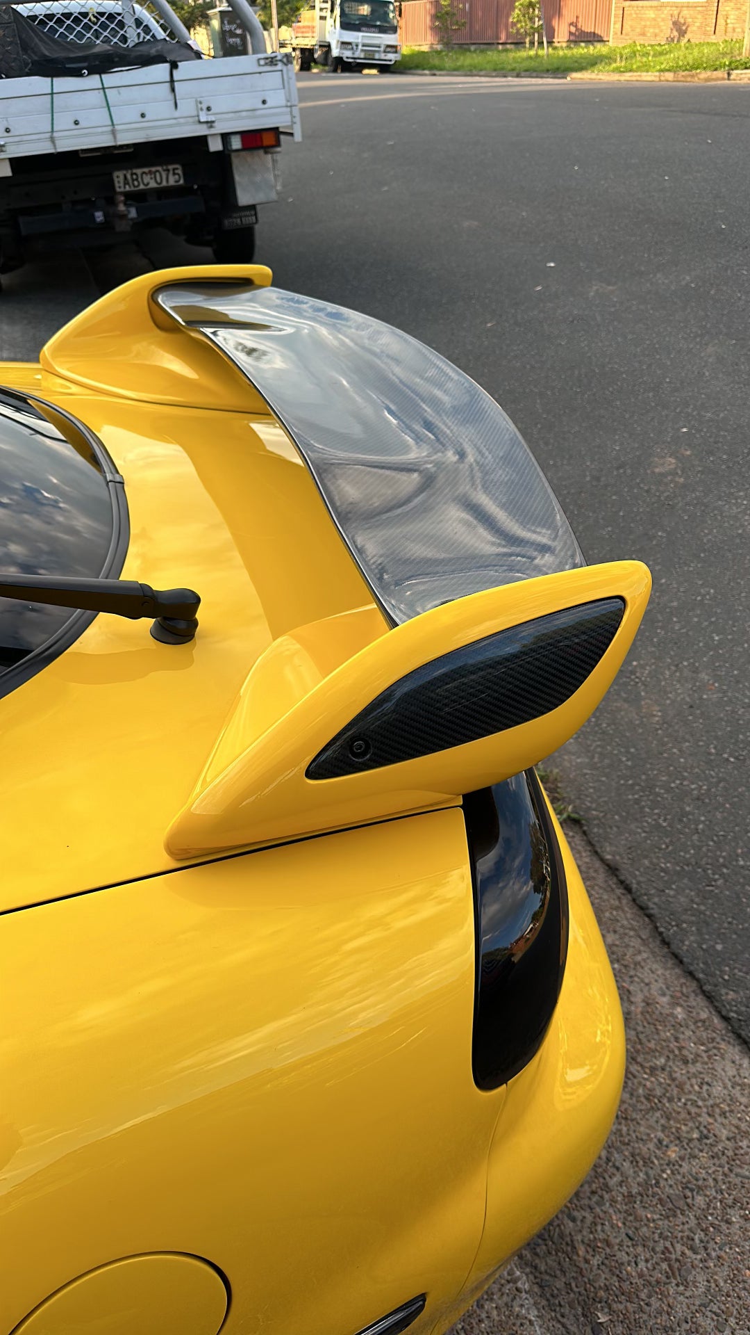 Mazda RX7 FD3S Carbon Fiber Spoiler End Caps