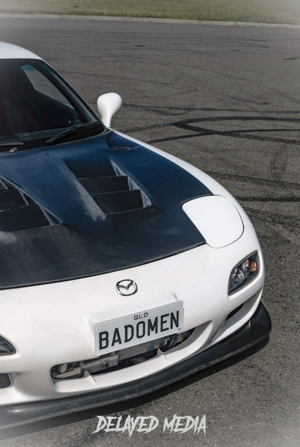 1991–2002 Mazda RX7 FD3S - RE Amemiya Style Carbon Fiber Bonnet