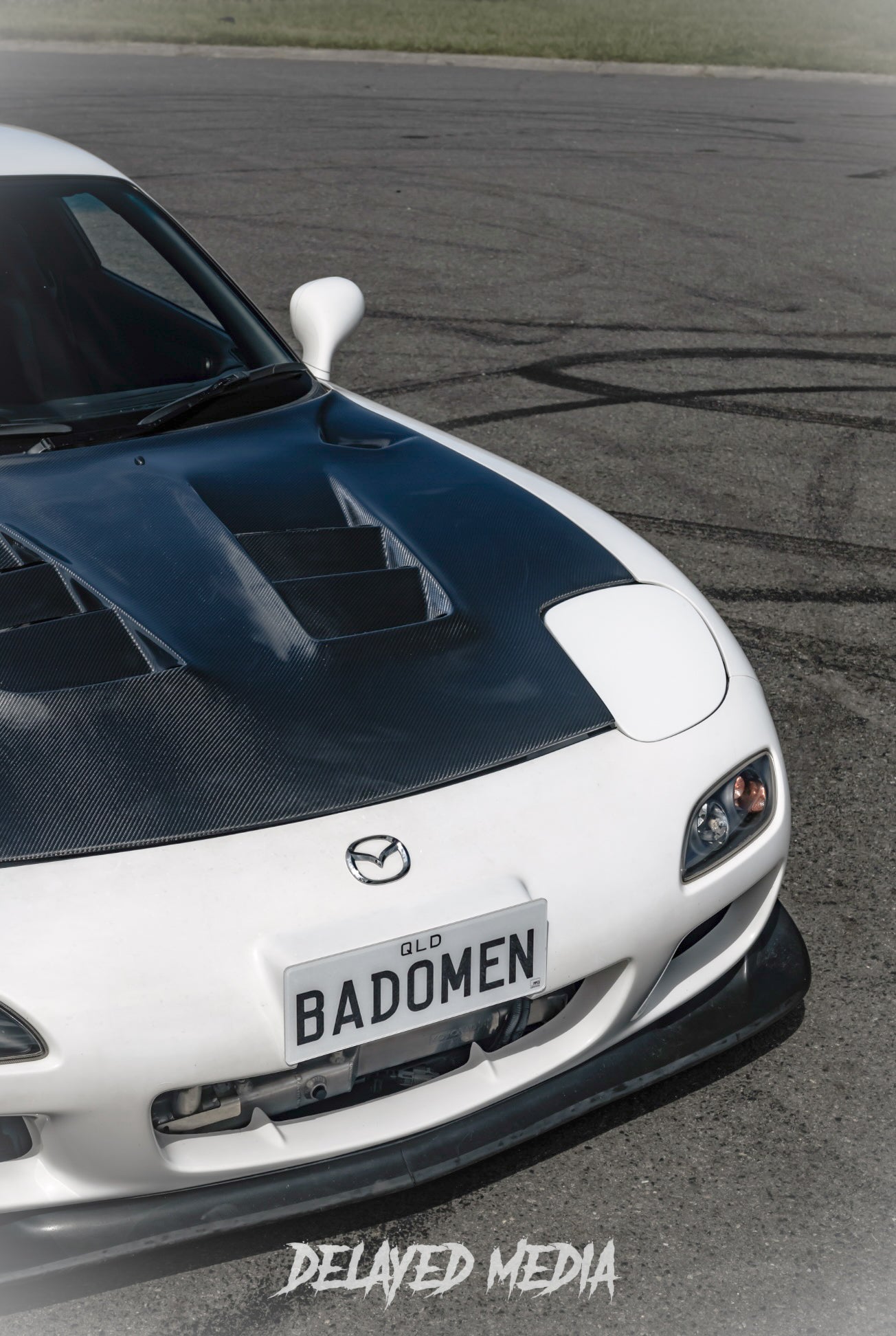 1991–2002 Mazda RX7 FD3S - RE Amemiya Style Carbon Fiber Bonnet