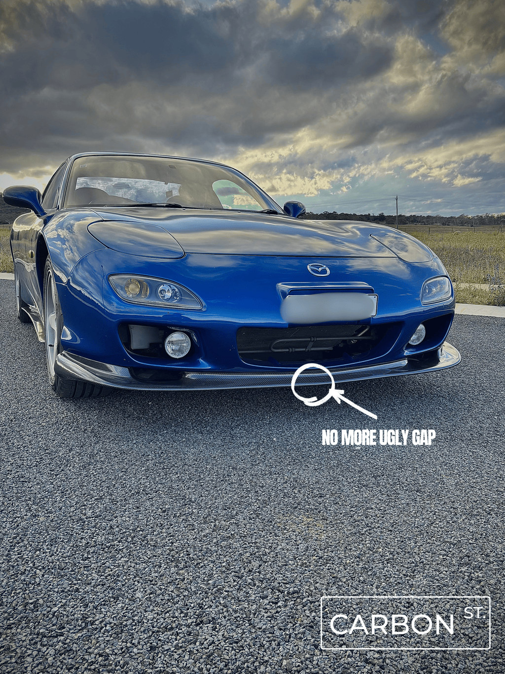 (PRE-ORDER 5 Weeks) Mazda RX7 FD3S Carbon Fiber OEM style 1 PC Front Lip