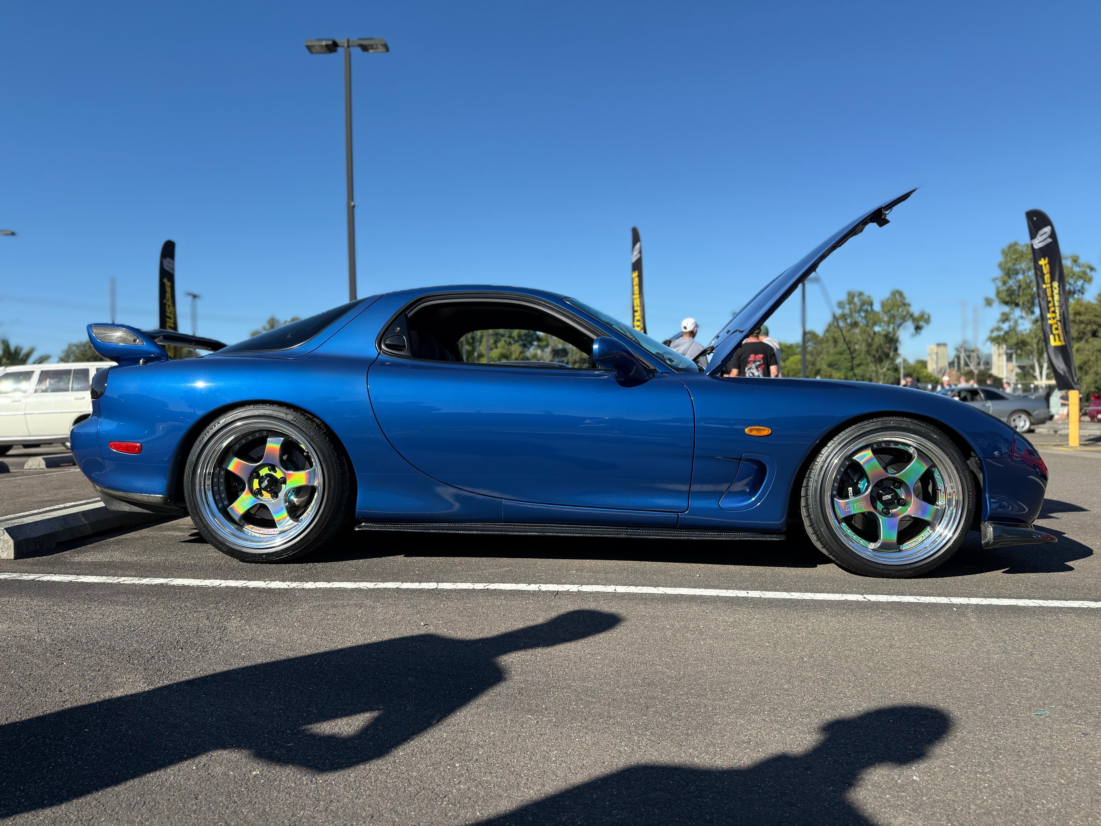 Mazda RX7 FD Carbon Fibe Side Skirt Extensions